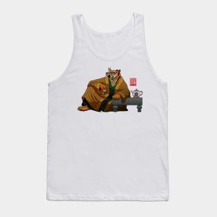 Lounging Tiger, Perching Dragon (fly) Tank Top